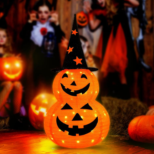 Light Up Your Halloween: 3ft Collapsible LED Jack-o'-Lantern