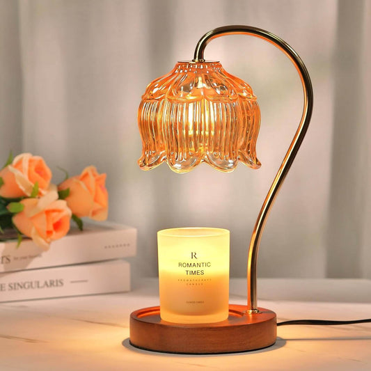 Dimmable Flower Candle Warmer Lamp