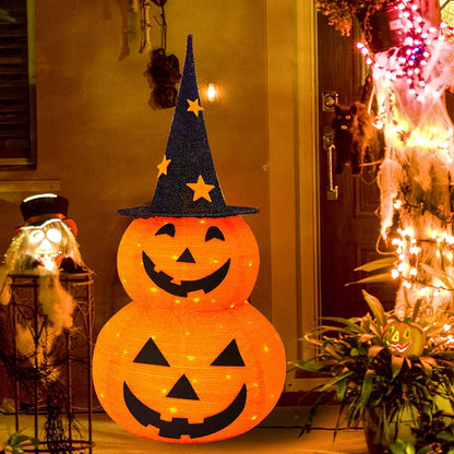 Light Up Your Halloween: 3ft Collapsible LED Jack-o'-Lantern