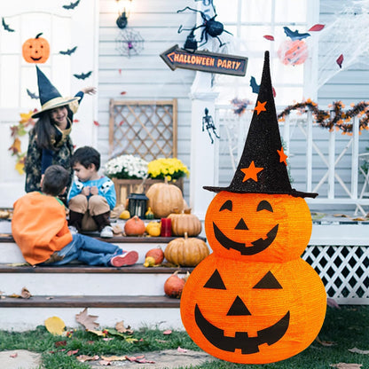 Light Up Your Halloween: 3ft Collapsible LED Jack-o'-Lantern