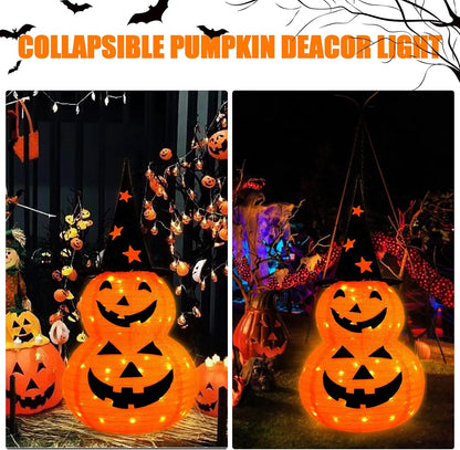 Light Up Your Halloween: 3ft Collapsible LED Jack-o'-Lantern